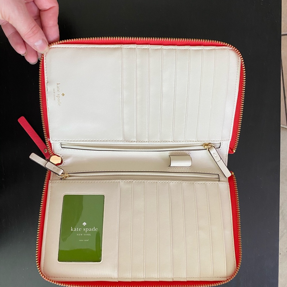 Red Kate Spade wallet - Picture 2 of 7